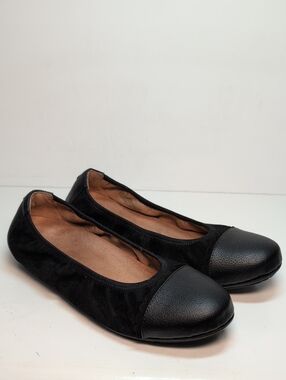 Vionic Tina Black Cap-Toe Women's Ballet Flats womans sise 9.5 EU 41.5